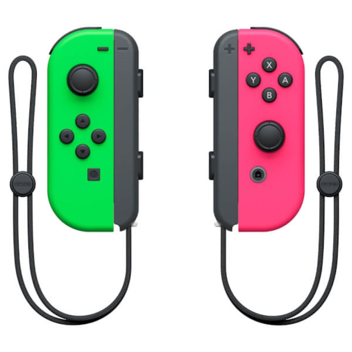 Checkit Store  Controller Nintendo Switch Joy pentru Con Pair, Neon Green & Neon Pink 