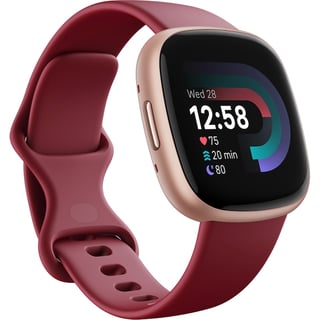 Checkit Store Fitbit  Smartwatch Fitbit Versa 4 Beet Juice/Copper Rose Aluminum 