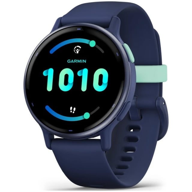 Checkit Store Garmin  Smartwatch Garmin vivoactive 5, 42mm, GPS, Wi-Fi, Android/iOS, curea silicon, Metallic Navy/Navy 