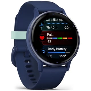 Checkit Store Garmin  Smartwatch Garmin vivoactive 5, 42mm, GPS, Wi-Fi, Android/iOS, curea silicon, Metallic Navy/Navy 