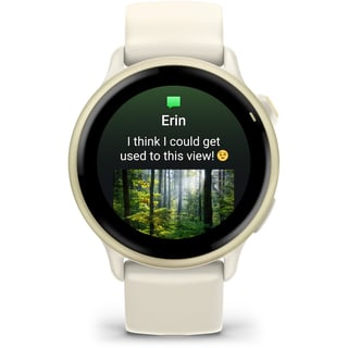 Checkit Store  Smartwatch Garmin vivoactive 6, 42mm, GPS, Wi-Fi, Android/iOS, curea silicon, Bone/Lunar Gold 