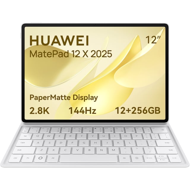 Checkit Store Huawei  Tableta Huawei MatePad 12 X 2025, PaperMatte Edition , 12", 12GB RAM, 256GB, White + Tastatura Huawei + Stylus HUAWEI M-Pencil (3rd Generation) 55037262, White 